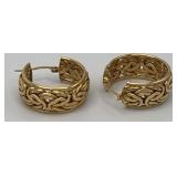 MKM420-Beautiful 18k Gold Earrings