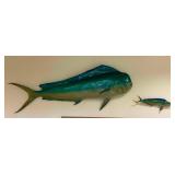 KDE008 Two Fish Wall Hangings Mahimahi Dolphinfish
