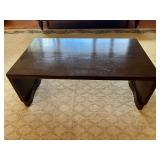 KDE027- Wooden Coffee Table Dark Stain 