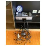 KDE052 Panasonic VHS/DVD Player, Clocks & Cords