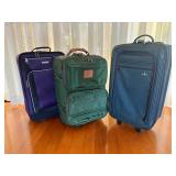 KDE059 - (3) Carry-On Suitcases 