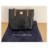KDE063- Dooney Bourke Black Pebbled Leather Bag