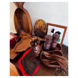 KDE083- Wooden Serve Ware Lot