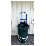 KDE200- Rubbermaid Bin & Hand Truck