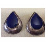 KDE280 Sterling Silver Lapis Lazuli? Earrings 