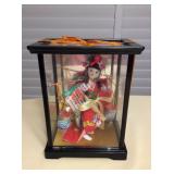 MMT003 Japanese Doll In Glass Case #3