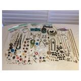 MMT048 Broken & Mis-Matched Costume Jewelry & Beads For Crafting