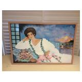 MMT075 Large Framed Diana Hansen-Young Picture Signed