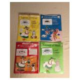MMT086 Four Vintage Lani Goose Books With Read-Along Cassettes New