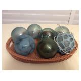 MMT090 Seven Japanese Glass Fishing Floats