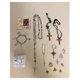 MMT105 Rosary & Inspirational Costume Jewelry 