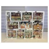 MMT113 Bisque Porcelain Christmas Village 