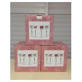 MMT125 Eleven Block Basics Hand Painted Glass Goblets New