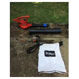 MMT165 Toro Lawn Blower/Vacuum & Black & Decker Hedge Trimmer