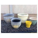 MMT202 Five Ceramic Planters