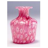 WAC004 Lovely Vintage Handblown Murano Millefiori Art Glass Petite Bud Vase 