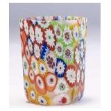 WAC009 Murano Millefiori Art Glass Hexagon Shot Glass 