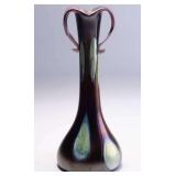WAC029 Iridescent Glass Czech Republic Handblown Art Bud Vase 