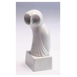 WAC035 Vintage Royal Dux Modernist Porcelain Bohemia Owl 