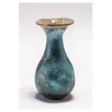 WAC041 Rare Antique Roman Turquoise Glass Vase 