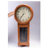 WAC045 Antique Seth Thomas Double Dial Calendar Wall Clock 