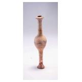 WAC052 Antique Greek Terra Cotta Spindle Perfume Flask Vessel 
