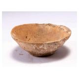 WAC053 Ancient Hand Made Bevel-Rimmed Pottery Bowl 