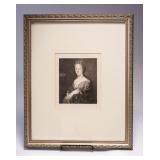 WAC100 Original Antique Etching on Chine Volant Paper 