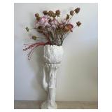 KPT011- Ceramic Pedestal & Vase