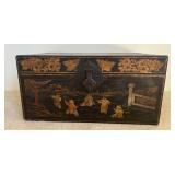 KPT012- Vintage Asian Style Wooden Chest