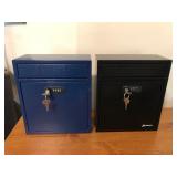 MLC032 Two ADIR Office Metal Locking Boxes