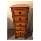 MLC035 Tall Wooden Chest Of Drawers