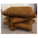 MLC040- 4 Oriental Themed Floor Cushions Zabuton