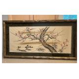 MLC061- Asian Glass Framed Artwork 