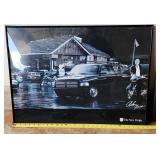 MLC075 - 3 Framed Automobile Themed Posters 