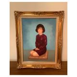 MLC109 Framed Original Portrait Painting 
