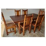 MLC144 - Solid Wood Dining Table And Chairs