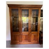 MLC174- Large Solid Wooden Cabinet With Glassdoor 