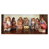 MLC180- Vintage Kutani Porcelain 7 Lucky Gods