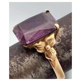 MLC425-14k Purple Gemstone Ring