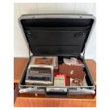 MHT049- Another Vintage Samsonite Hardshell Briefcase & Mystery Items
