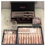 MHT072 - CUTLERY, SILVERWARE AND LEAD CRYSTAL