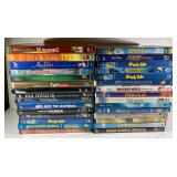 HKT004 Lot of Thirty Kids DVDs Including Disney No Streaming Fees!