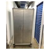 HTS008 Seville Metal Storage Cabinet On Wheels
