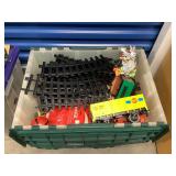 HTS028 Mystery Storage Bin Of Various Christmas Decor