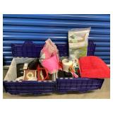 HTS041 Two Mystery Storage Bins Of Household Goods 