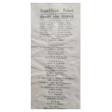 HTS217 - Vintage 1868 Republican Ticket