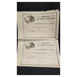 HTS219 - Vintage 1860 Confederate $1000 Certificate (2)