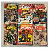 HTS250 - 6 SILVER AGE COMIC BOOKS CAPT SAVAGE + DOC SAVAGE