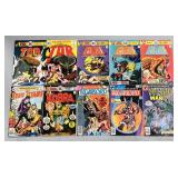 HTS253 - 10 BRONZE AGE COMIC BOOKS TOR BEOWULF TEEN TITANS AND MORE